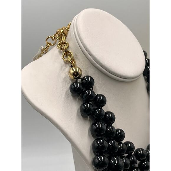 Kate Spade New York Classic Black Resin Sphere Bead Dotz Bib Necklace 
WBRU4228 - Picture 3 of 9